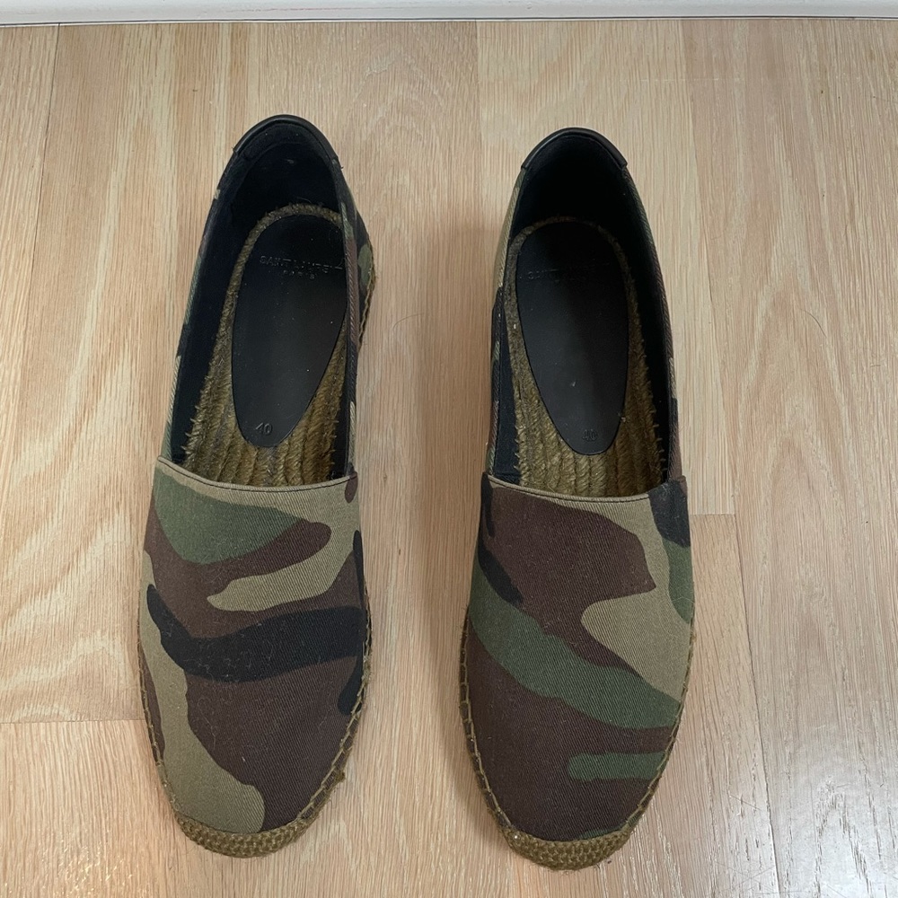 Saint Laurent Camouflage Print Espadrilles size 40